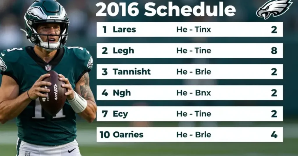 Philadelphia Eagles Game Tonight 2026 Schedule